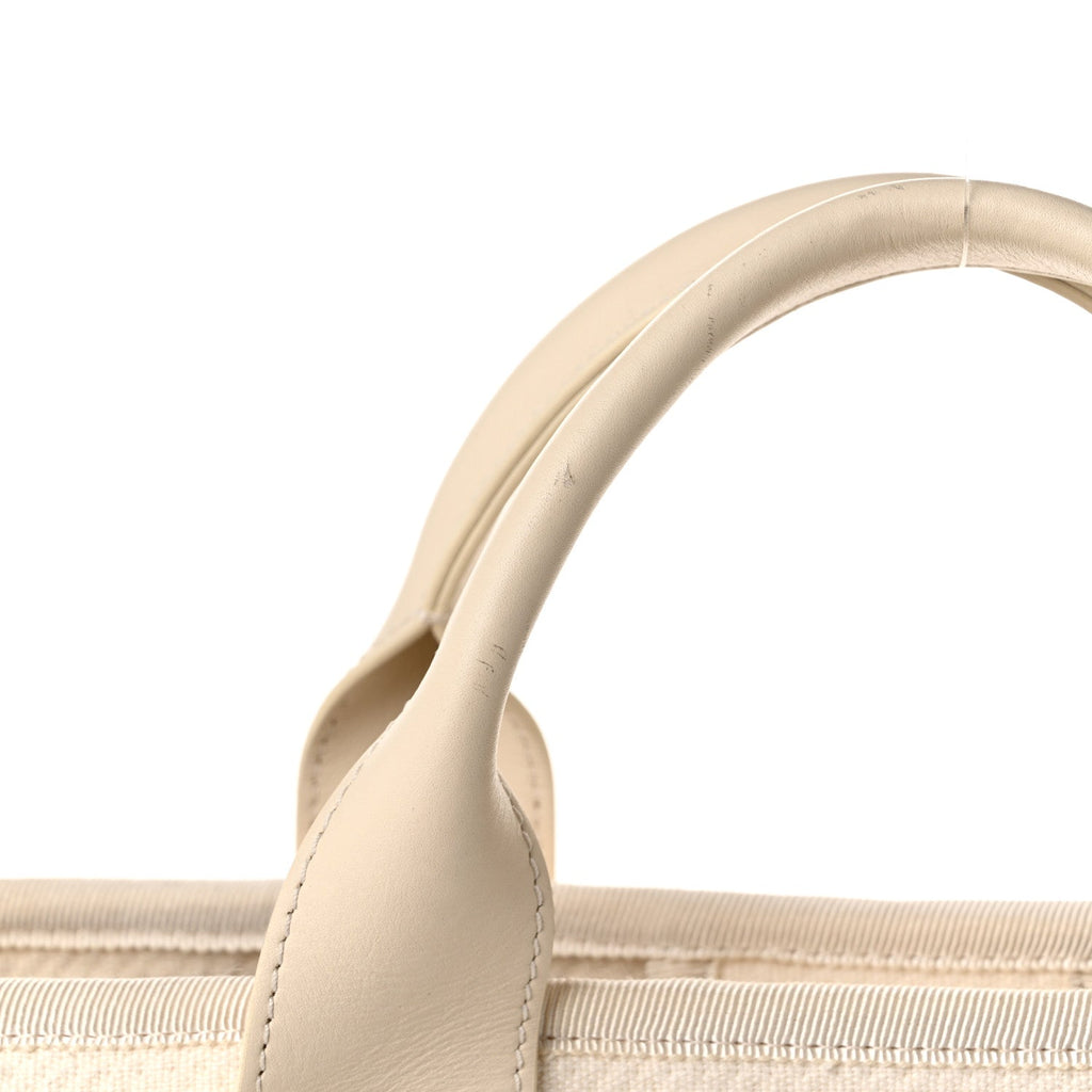 Mixed Fibers Small Deauville Tote White