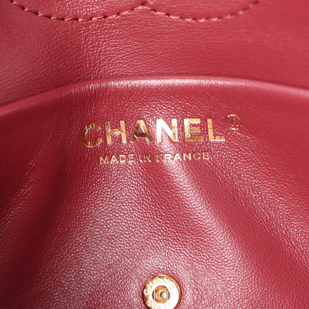 Grained Calfskin Mini Souplissimo Maxi Flap Black