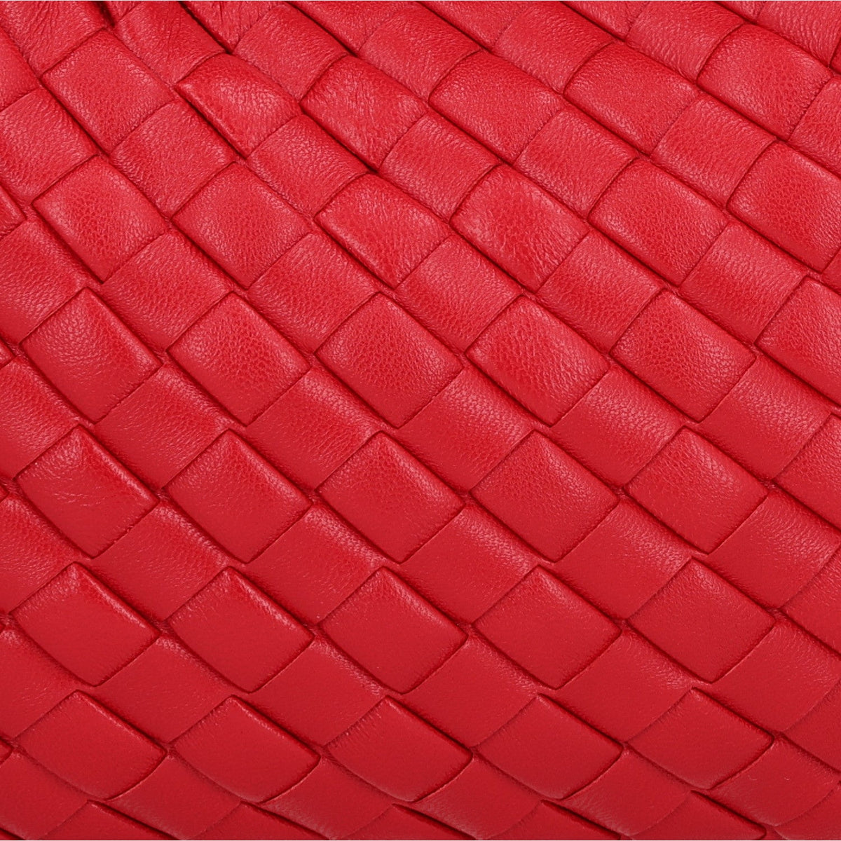 Nappa Intrecciato Baby Veneta Hobo Cardinal