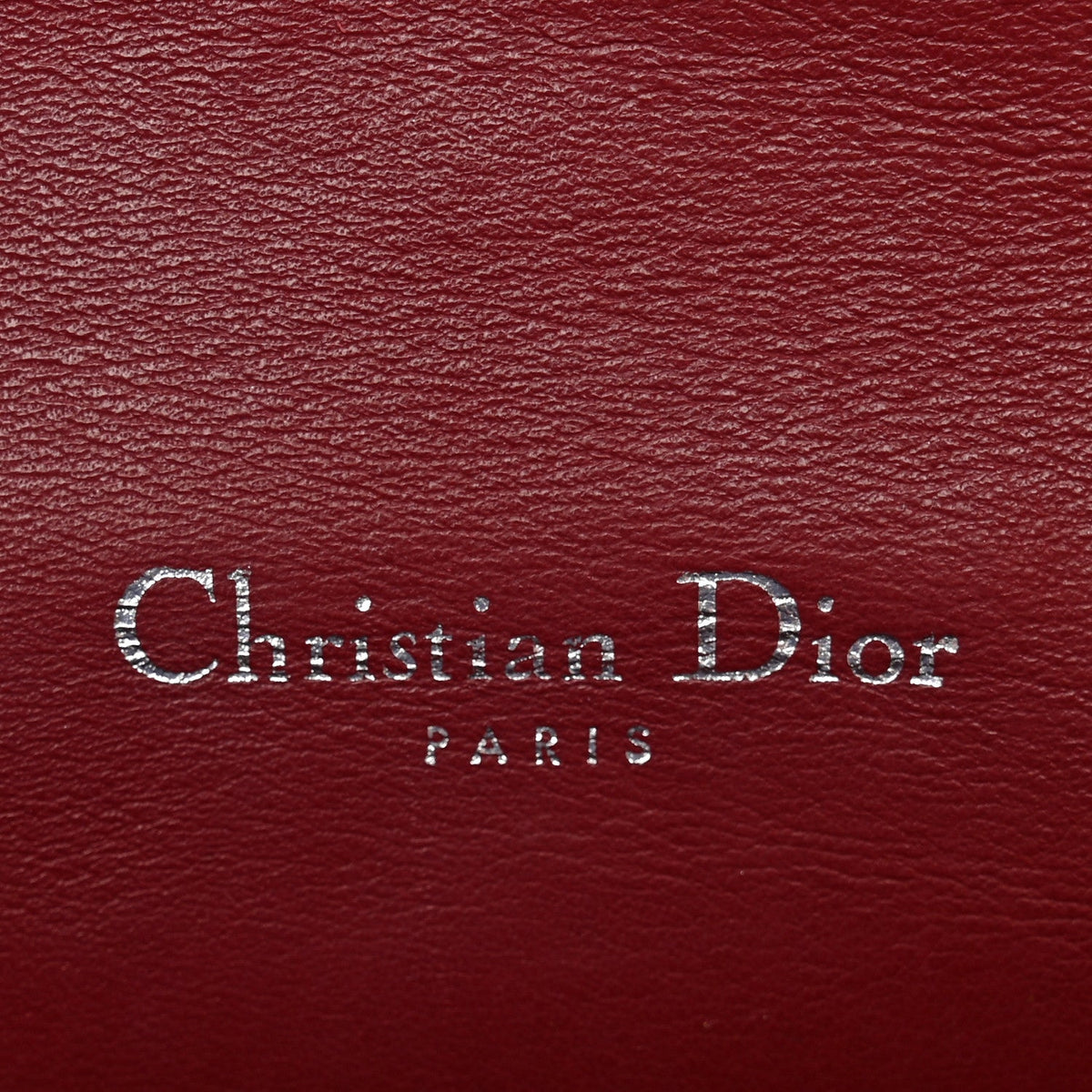 Patent Cannage Lady Dior Clutch Red Red