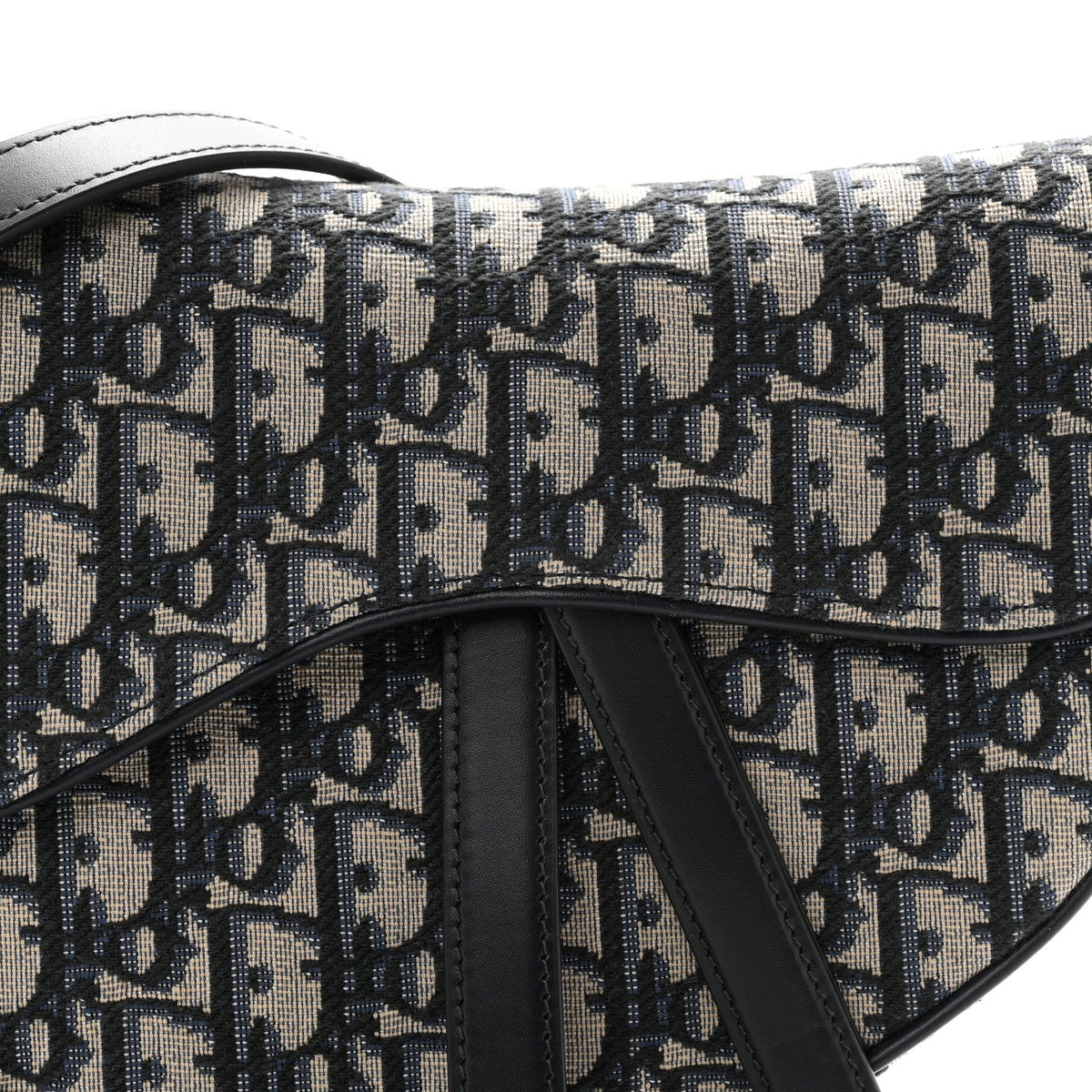 Oblique Saddle Bag With Strap Blue