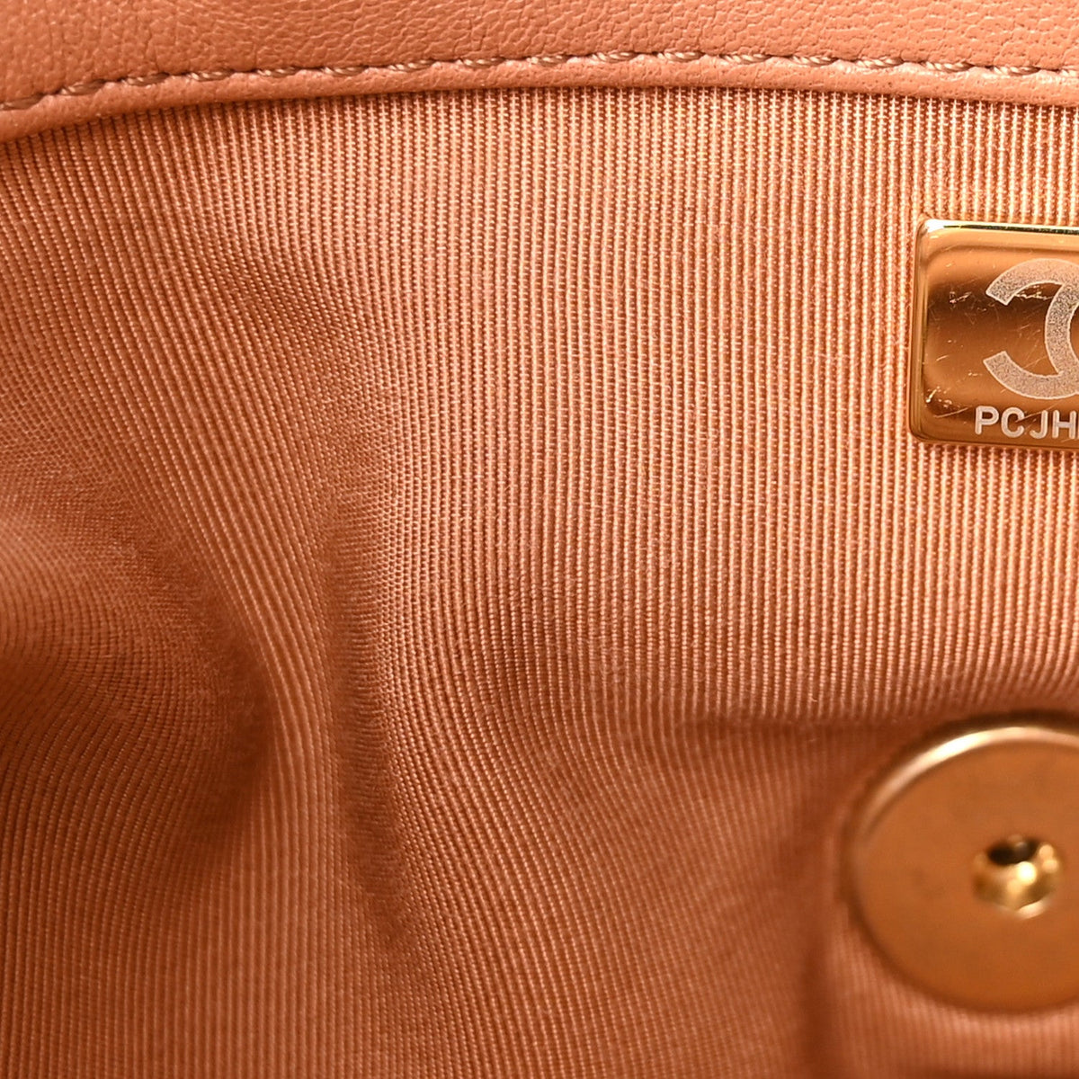 Lambskin Quilted Large Chanel 19 Flap Brown