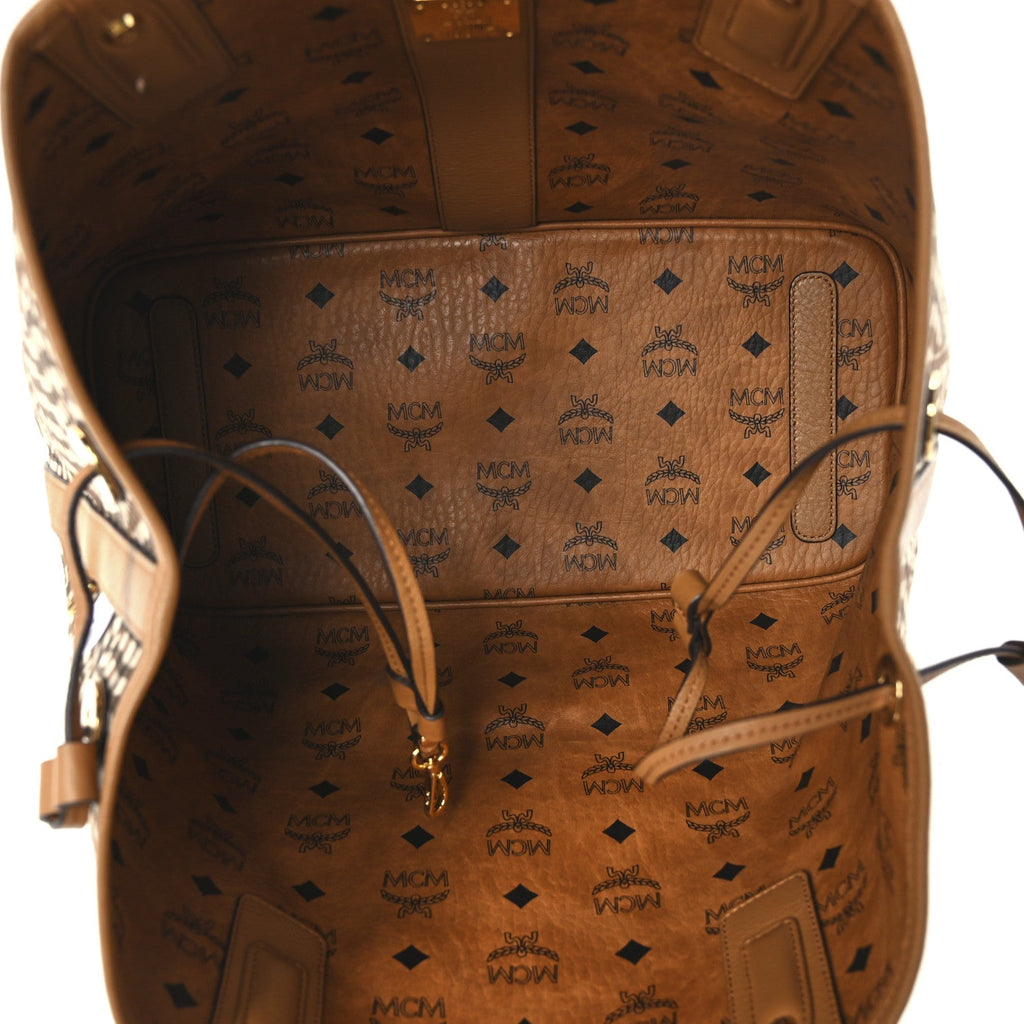 Visetos Medium Liz Reversible Shopper Tote Cognac