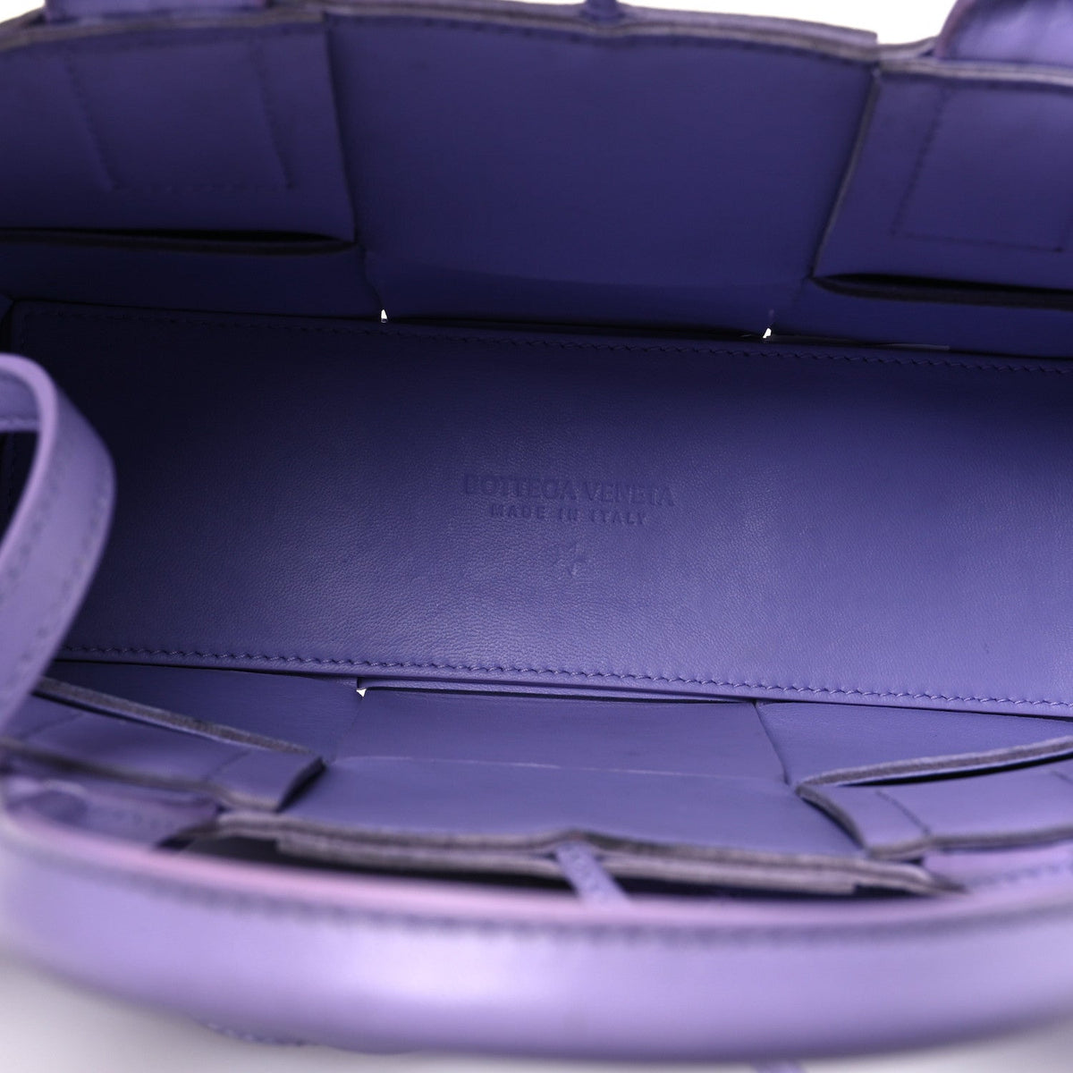 Calfskin Maxi Intreccio Mini Arco Tote Wisteria