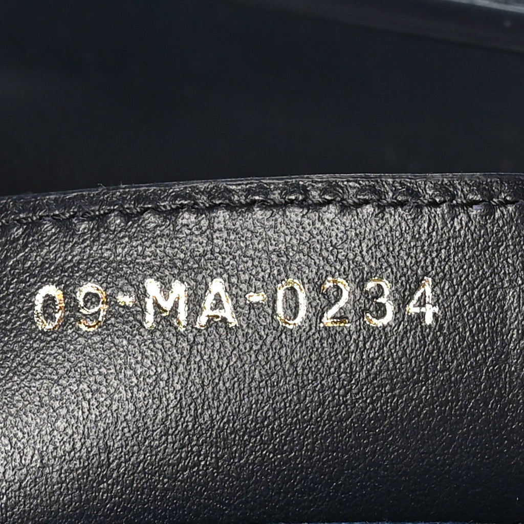 Denim Oblique Jacquard Saddle Bag With Strap Blue