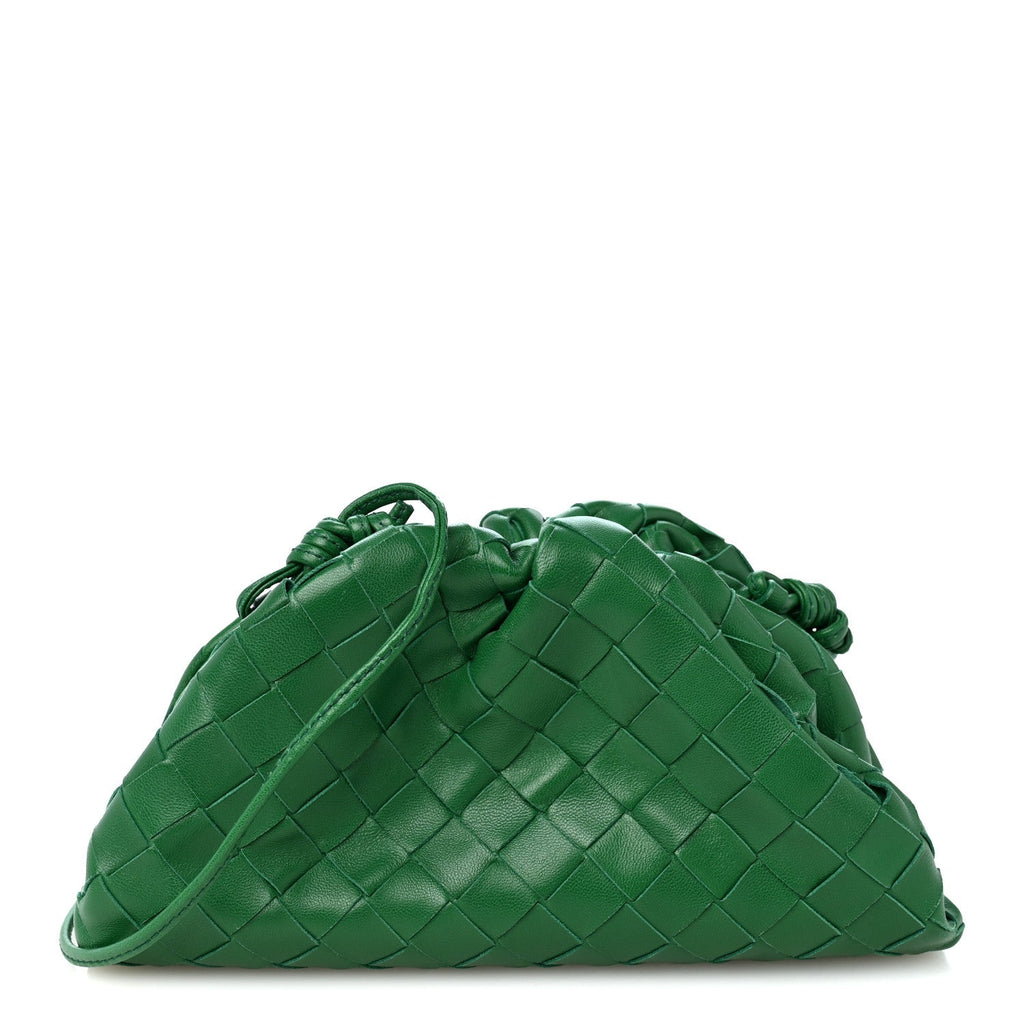 Nappa Intrecciato The Mini Pouch Racing Green