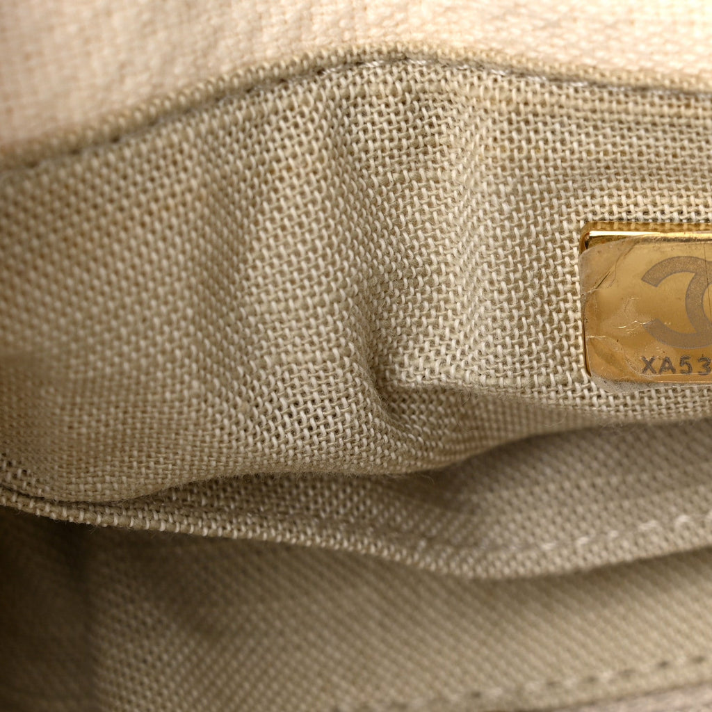 Mixed Fibers Small Deauville Tote White
