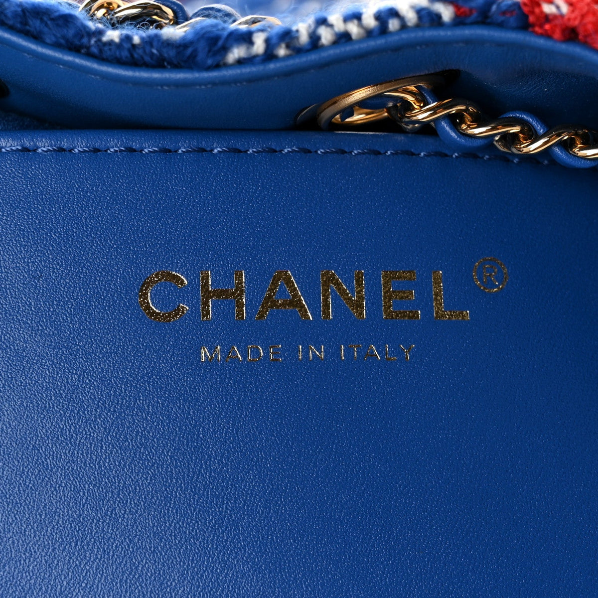Tweed Quilted Mini Chanel 25 Handbag Red White Blue