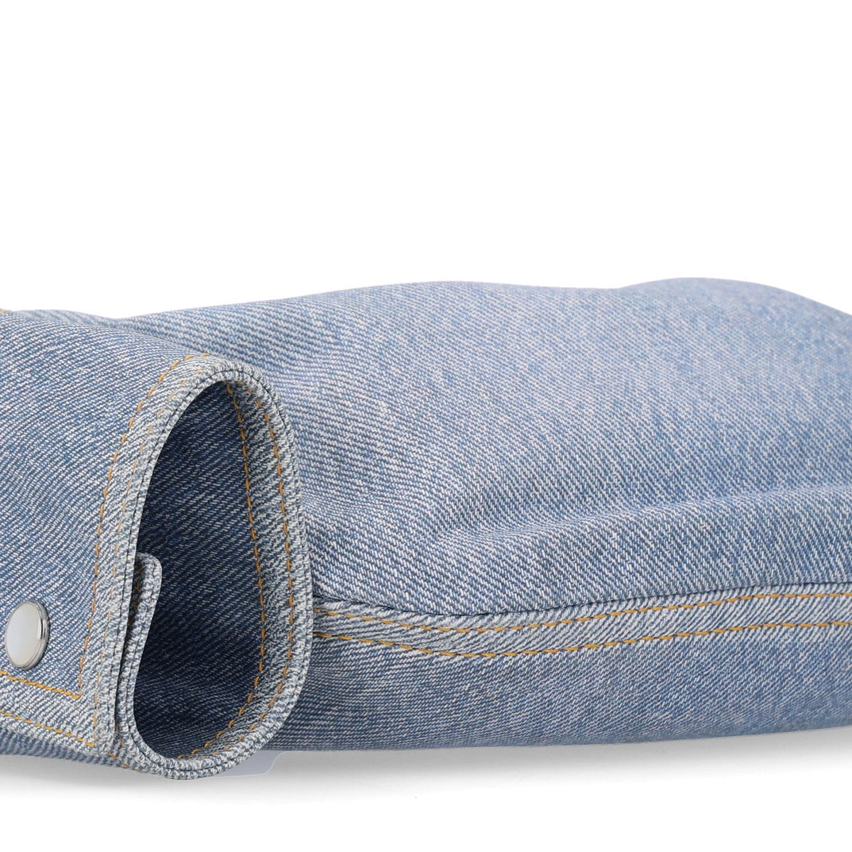 Printed Nubuck Denim Shirt Effect Mini Jodie Blue Washed Sunflower Pearl