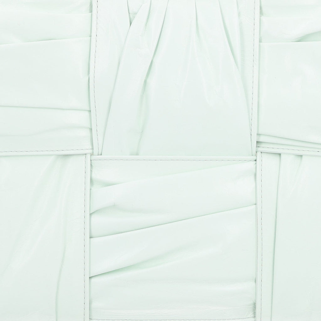 Foulard Intrecciato Pleated Medium Arco Tote Glacier
