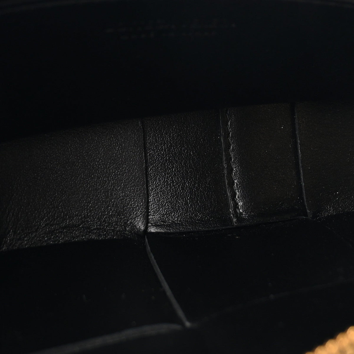 Lambskin Maxi Intreccio Cassette Phone Pouch Crossbody Bag Black