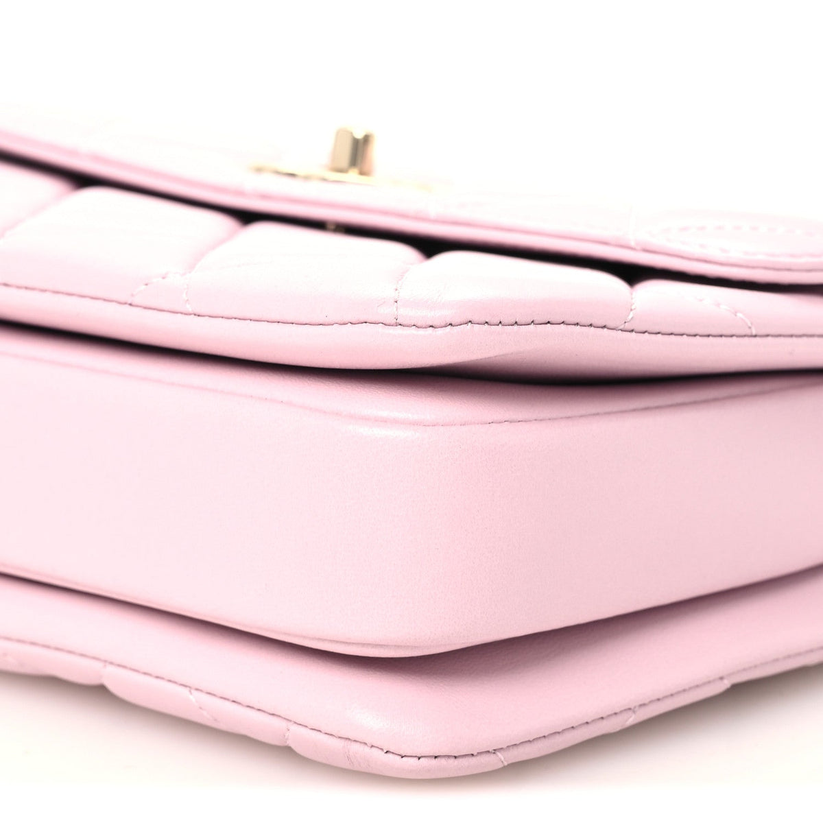 Lambskin Quilted Small Trendy CC Flap Dual Handle Bag Light Pink