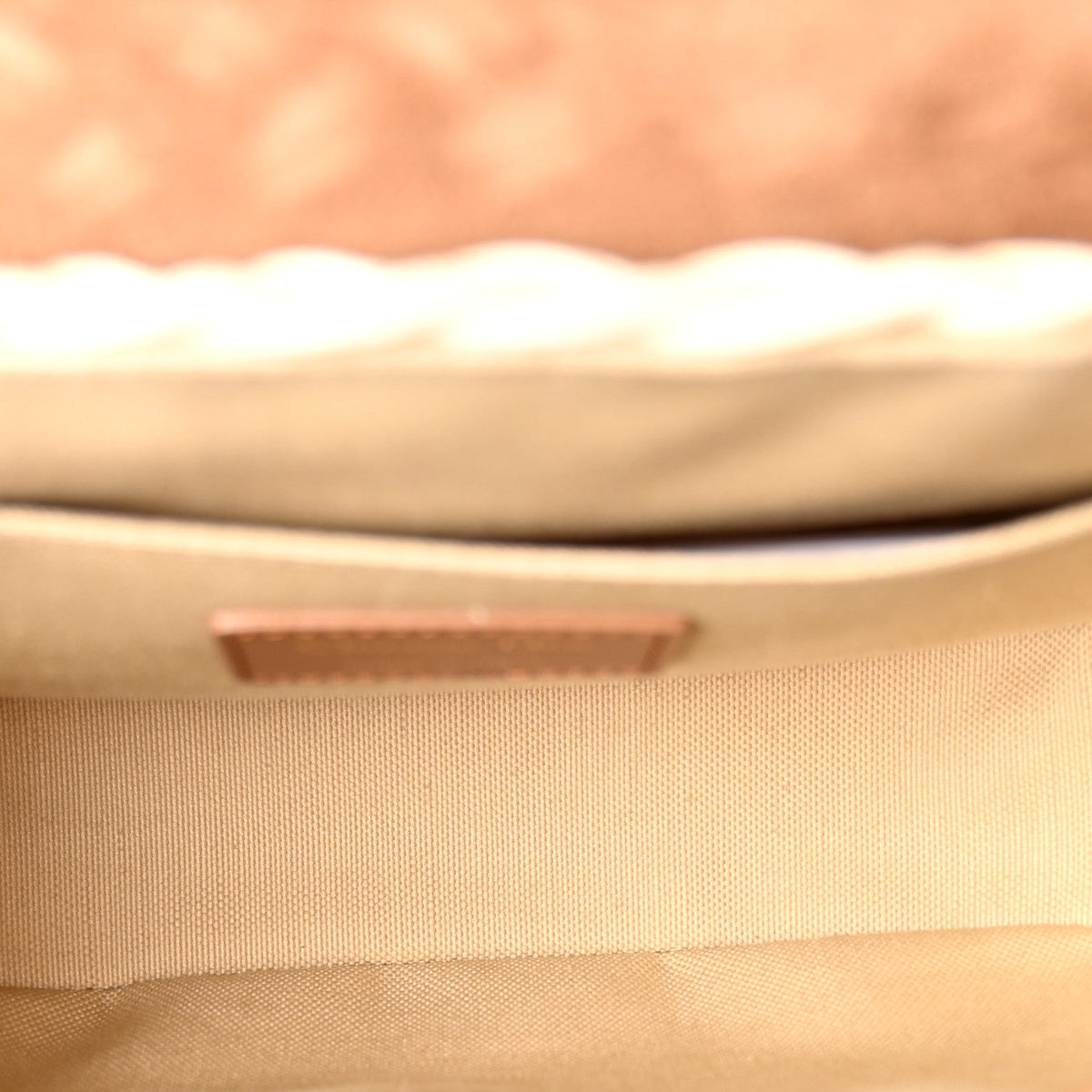 Wicker Calfskin Medium Bobby Flap Golden Saddle