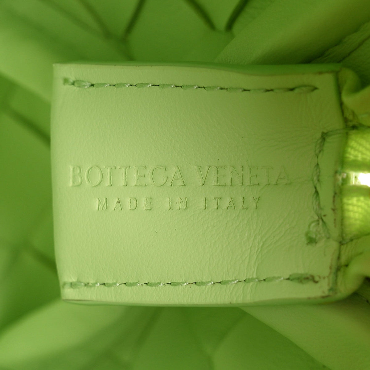 Nappa Intrecciato Mini Loop Camera Bag Fennel