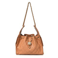 Caviar Quilted Small Chanel 25 Handbag Brown