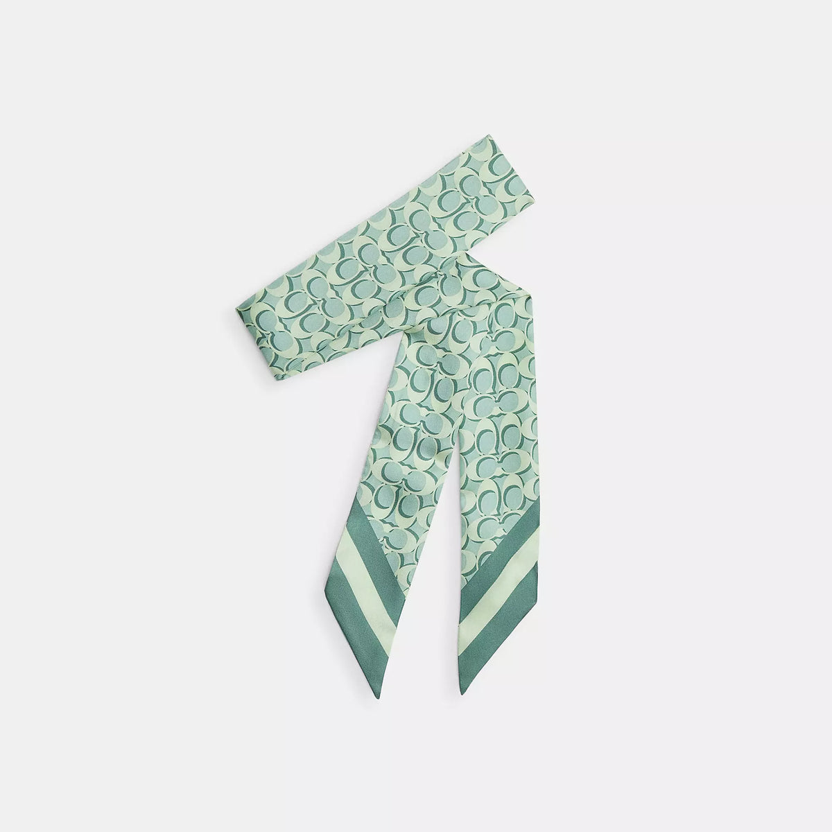 Coach Outlet Signature Silk Skinny Scarf