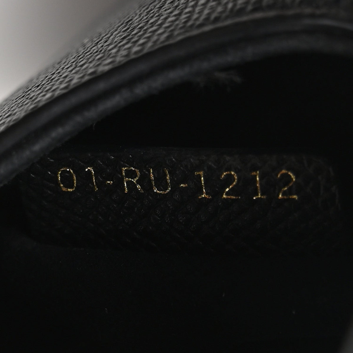 Grained Calfskin Mini Saddle Bag With Strap Black