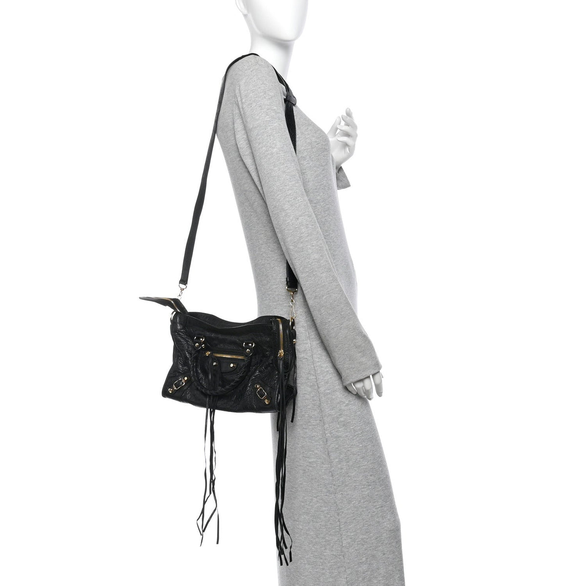 Agneau Classic Gold Hardware S City Black