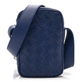 Nappa Intrecciato Phone Case Crossbody Bag Cobalt
