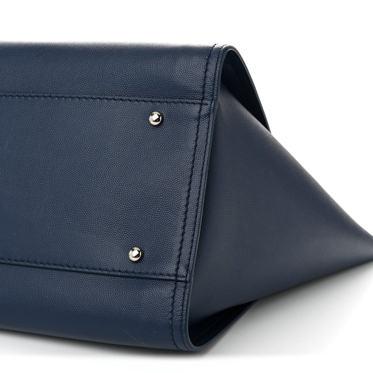 Caviar Medium Studded Deauville Tote Navy