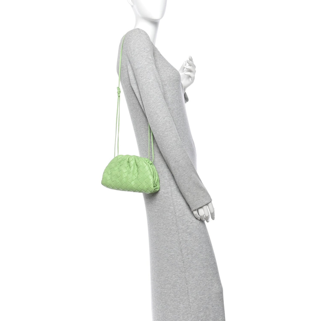 Nappa Intrecciato The Mini Pouch Pistachio