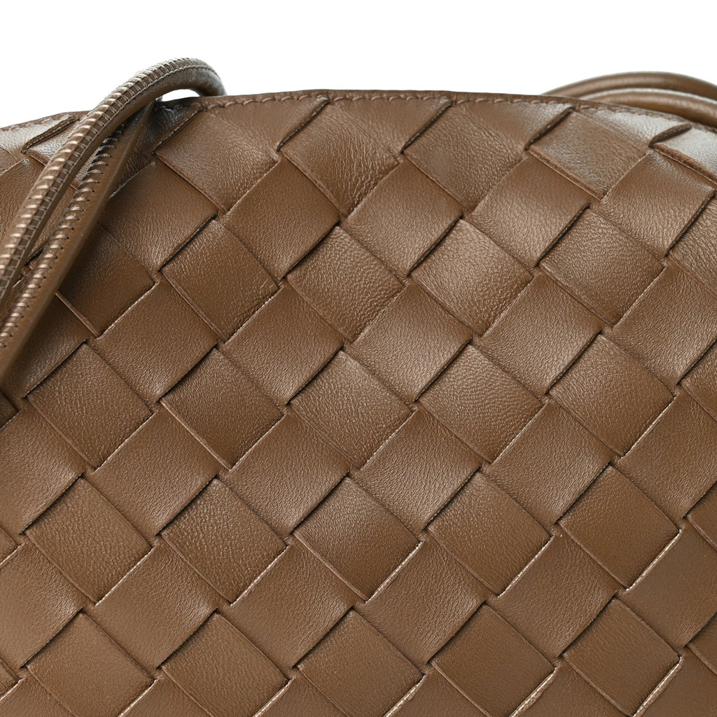 Nappa Intrecciato Mini Loop Camera Bag Pinecone