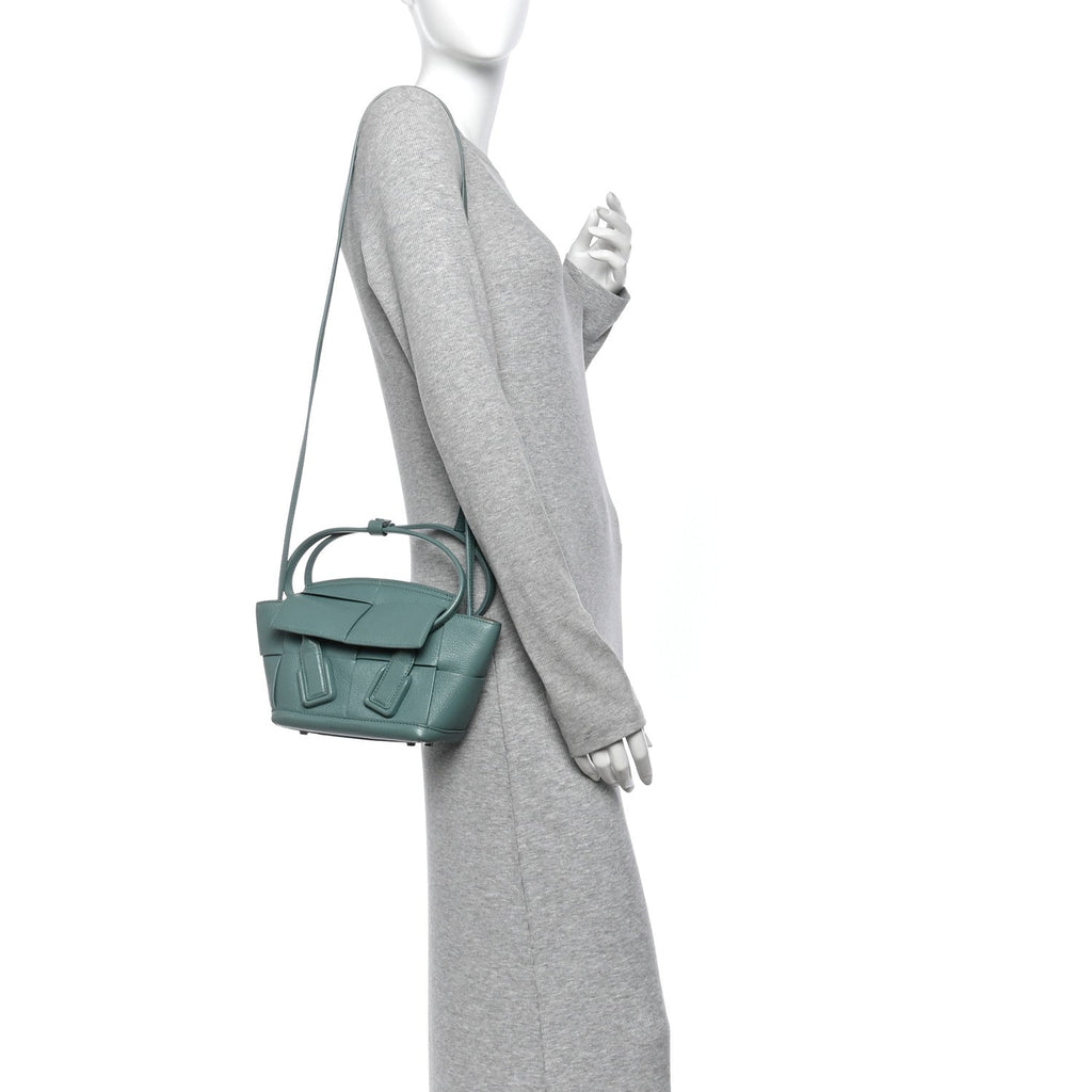 Goatskin Maxi Intrecciato Mini Arco Linoleum