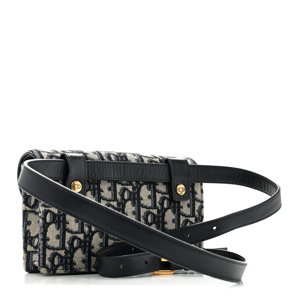 Oblique Saddle Belt Bag Blue