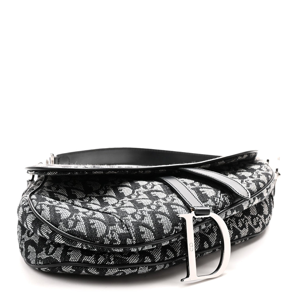 Monogram Saddle Bag Black