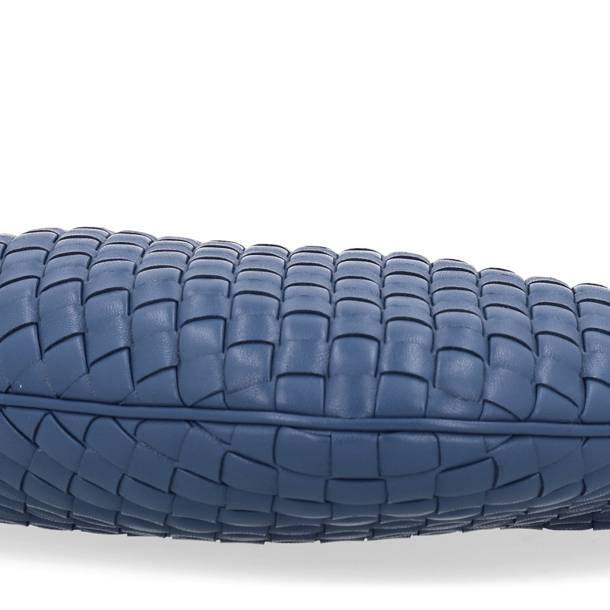 Supple Nappa Intrecciato Padded Small Veneta Hobo Blue Venezia