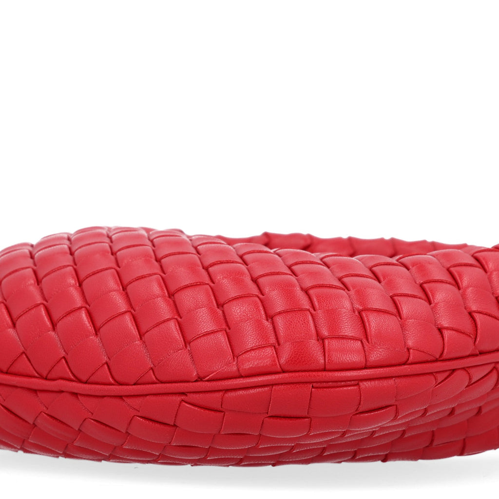 Nappa Intrecciato Baby Veneta Hobo Cardinal