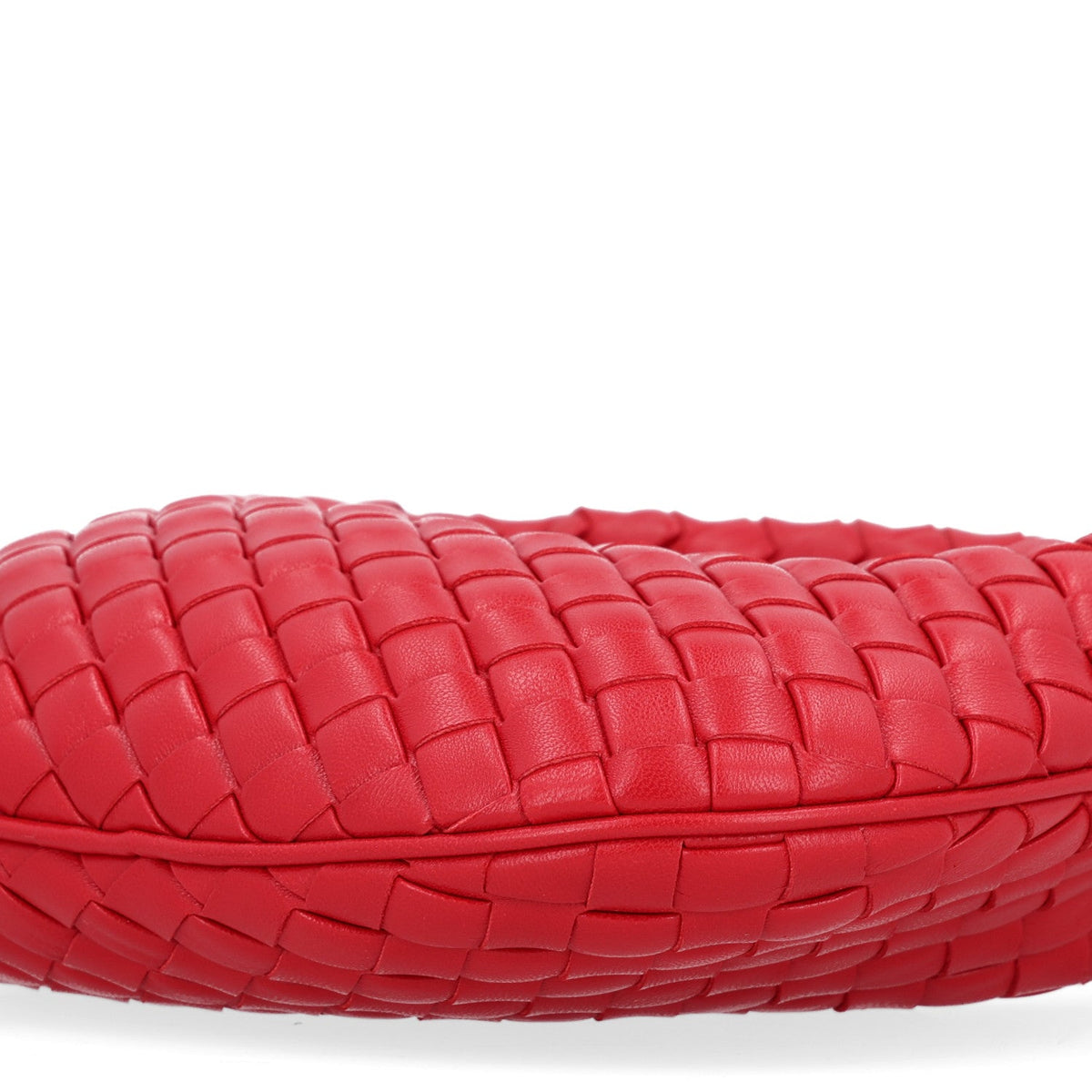 Nappa Intrecciato Baby Veneta Hobo Cardinal