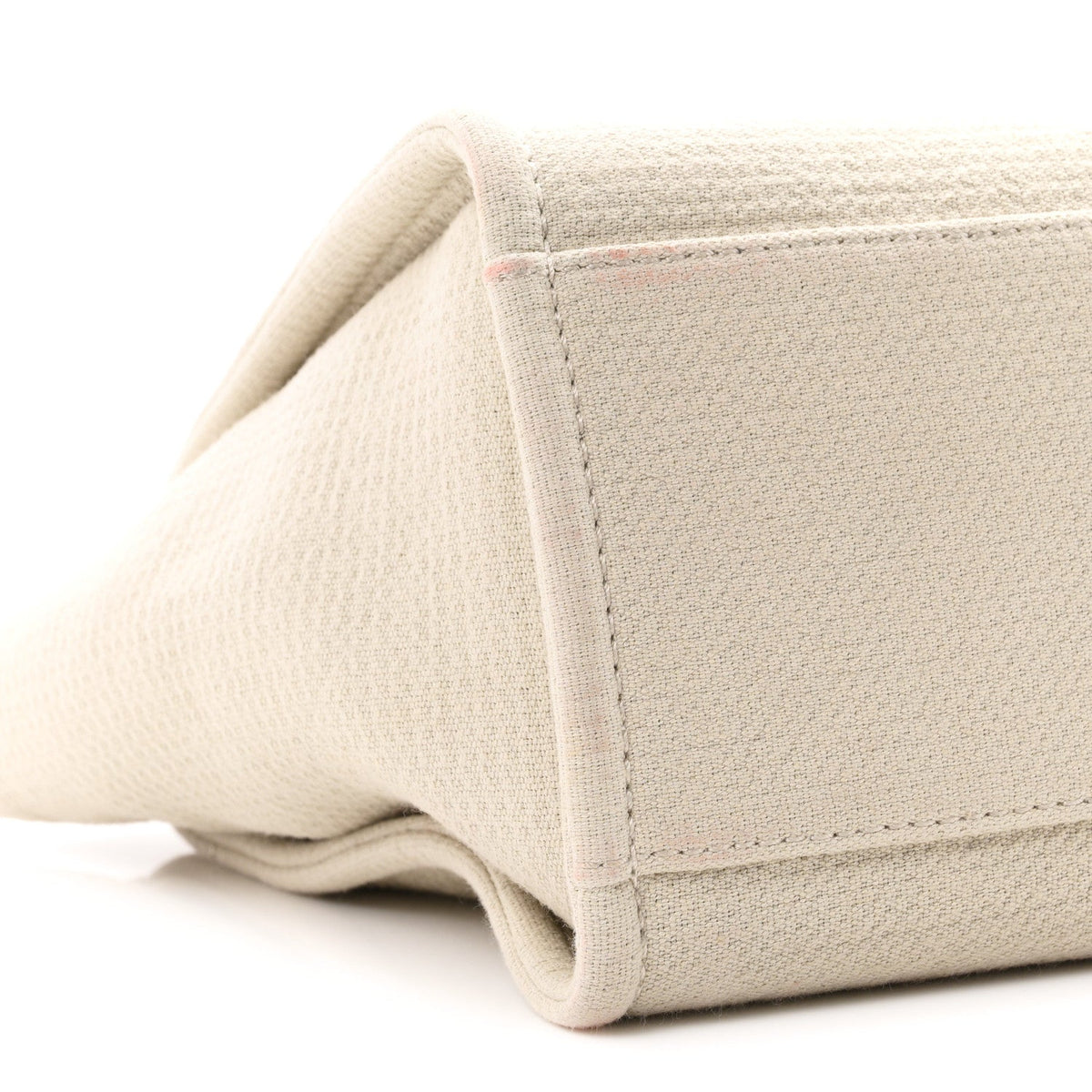 Mixed Fibers Small Deauville Tote Beige