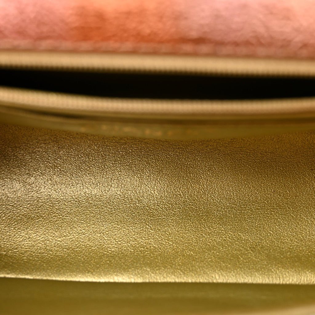 Metallic Goatskin Quilted Mini 2.55 Reissue Flap Multicolor