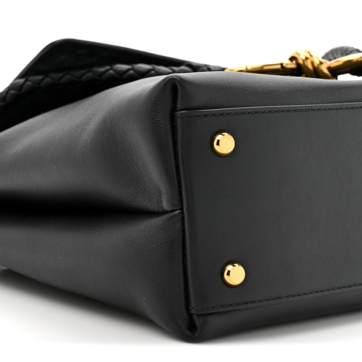 Silky Calfskin Small Ciao Ciao Black