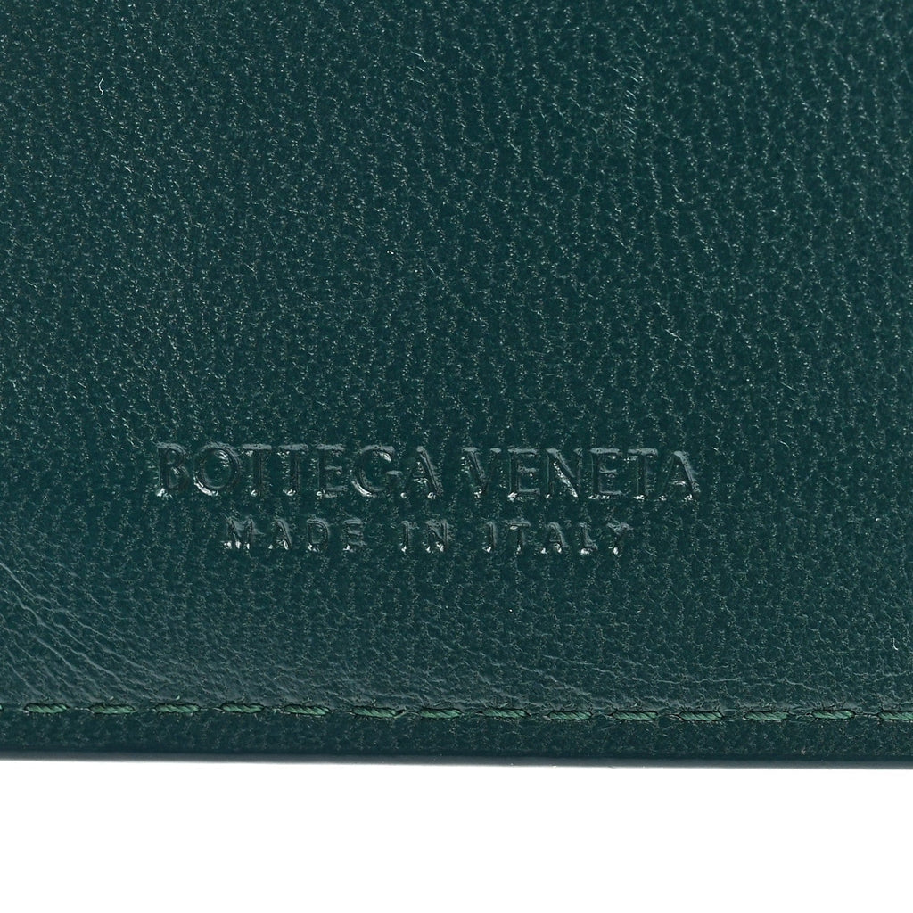 Nappa Maxi Intrecciato Card Holder Raintree