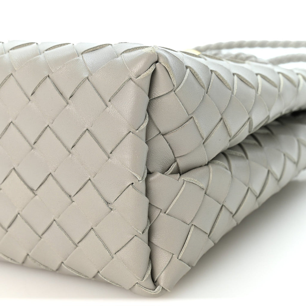 Nappa Intrecciato Small Andiamo Shoulder Bag Sterling