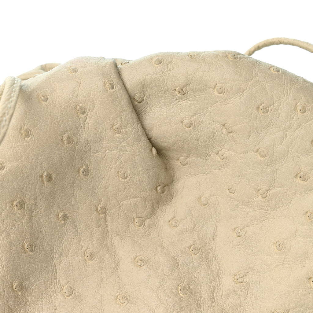 Ostrich The Mini Pouch White