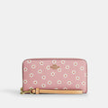 Coach Outlet Long Zip Around Wallet With Floral Print