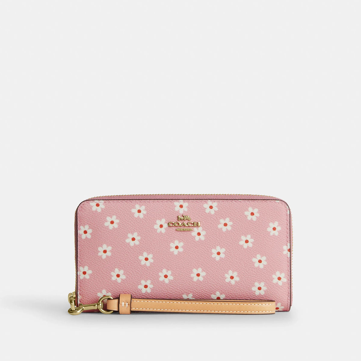 Coach Outlet Long Zip Around Wallet With Floral Print