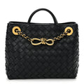 Nappa Intrecciato Small Andiamo With Chain Shoulder Bag Nocturnal