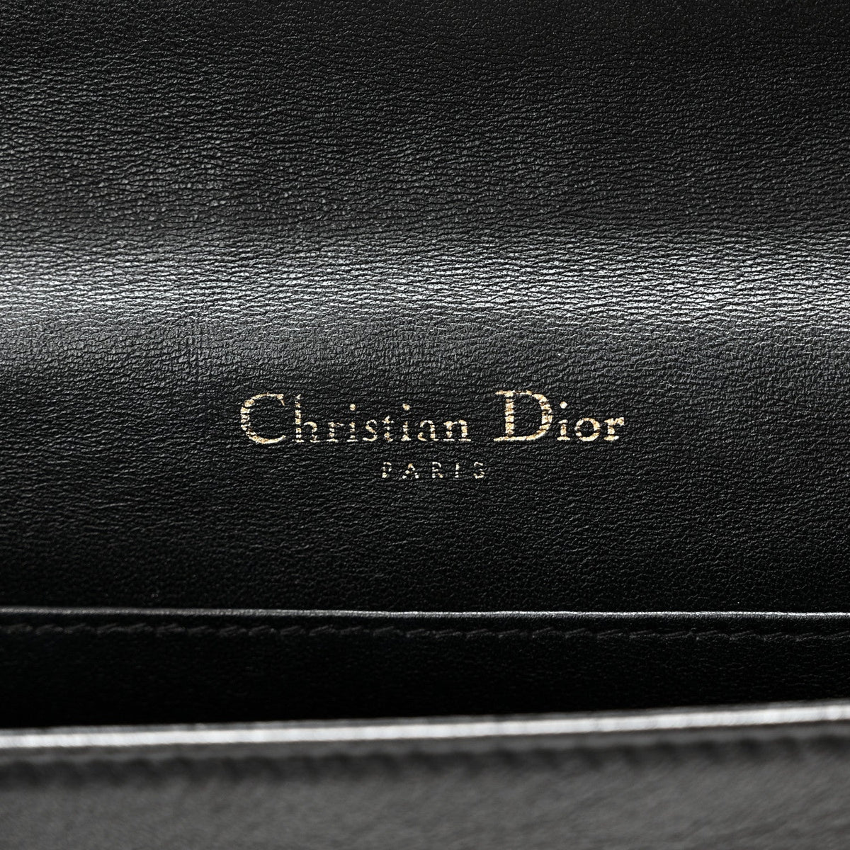 Lambskin Cannage Lady Dior Pouch Black