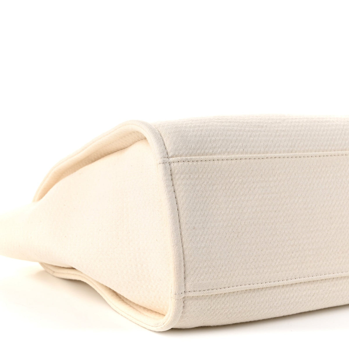 Mixed Fibers Small Deauville Tote White