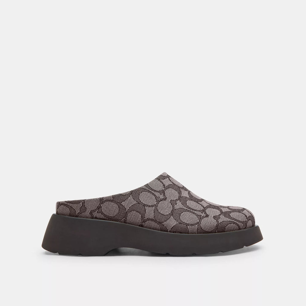 Coach Outlet Link Mule In Signature Jacquard