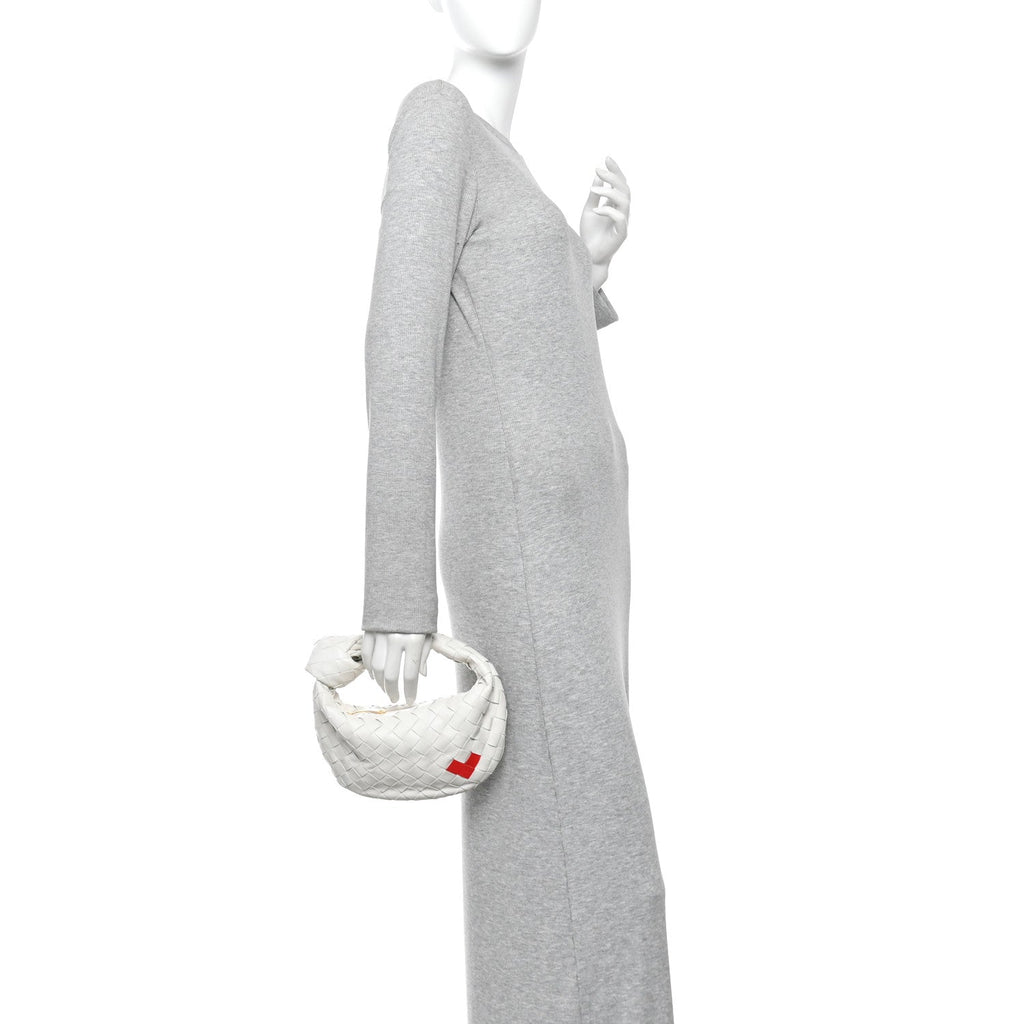 Nappa Intrecciato Mini Heart Jodie White