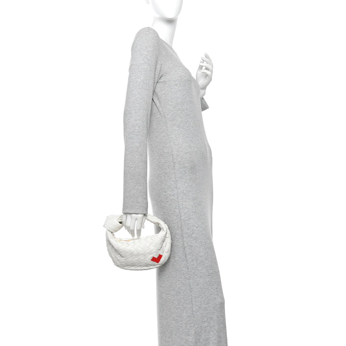 Nappa Intrecciato Mini Heart Jodie White