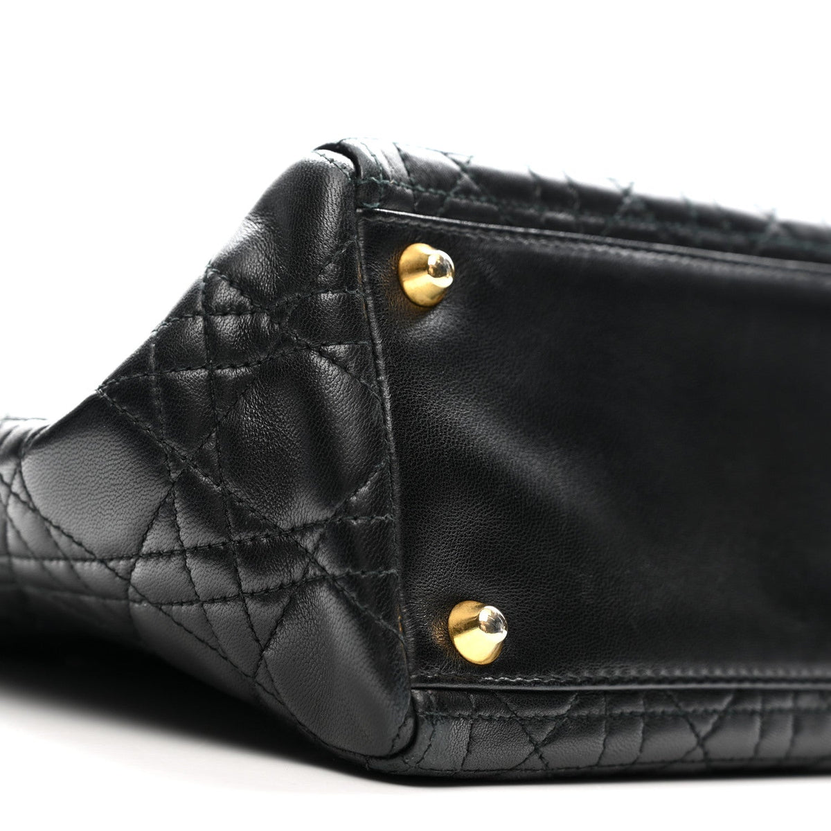 Lambskin Cannage Large Lady Dior Black