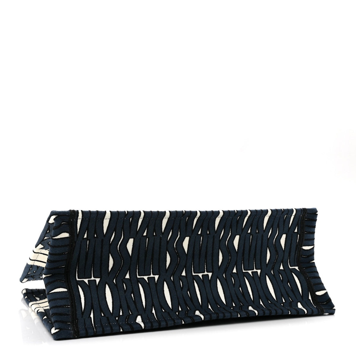 Canvas Embroidered Medium Miss Dior Graffiti Book Tote White Deep Blue
