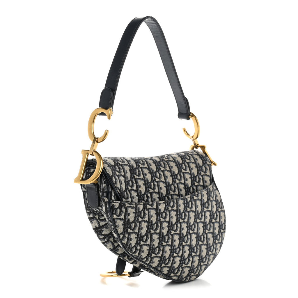 Oblique Saddle Bag Blue