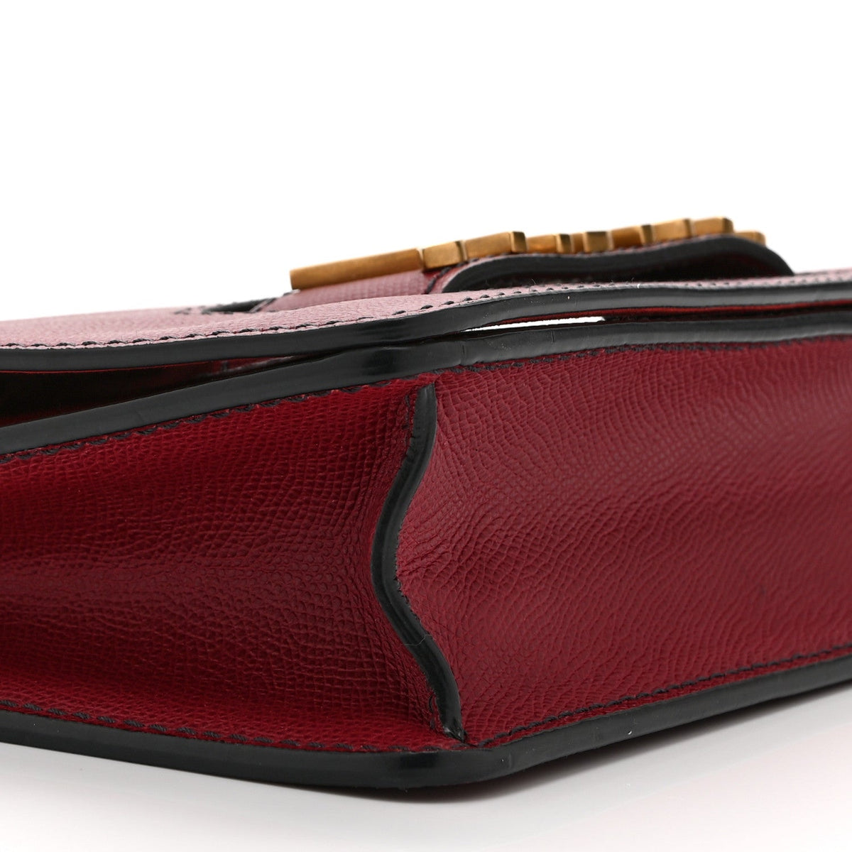 Grained Calfskin J'Adior Chain Flap Bag Red